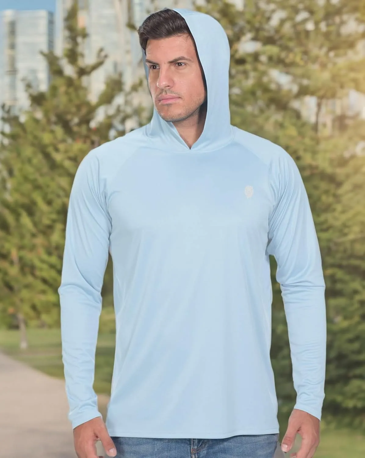 Fishing Shirts for Men Long Sleeve - Sun Protection SPF 50  UV Tshirt Hoodies