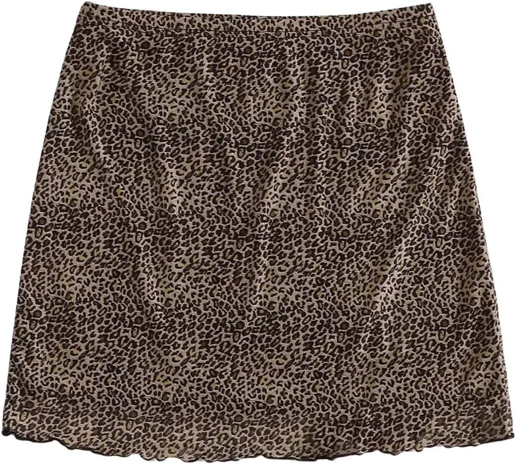 Floerns Women's Stretchy Elastic Waist Print Boho Mini Skirt