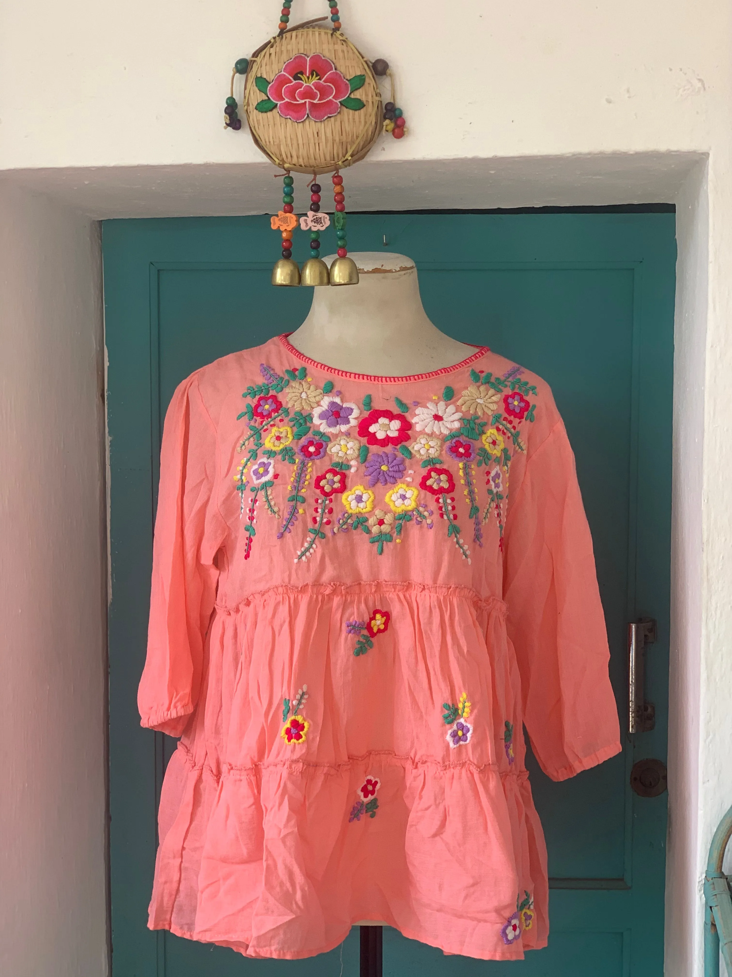 Flower 🌺 power boho blouse
