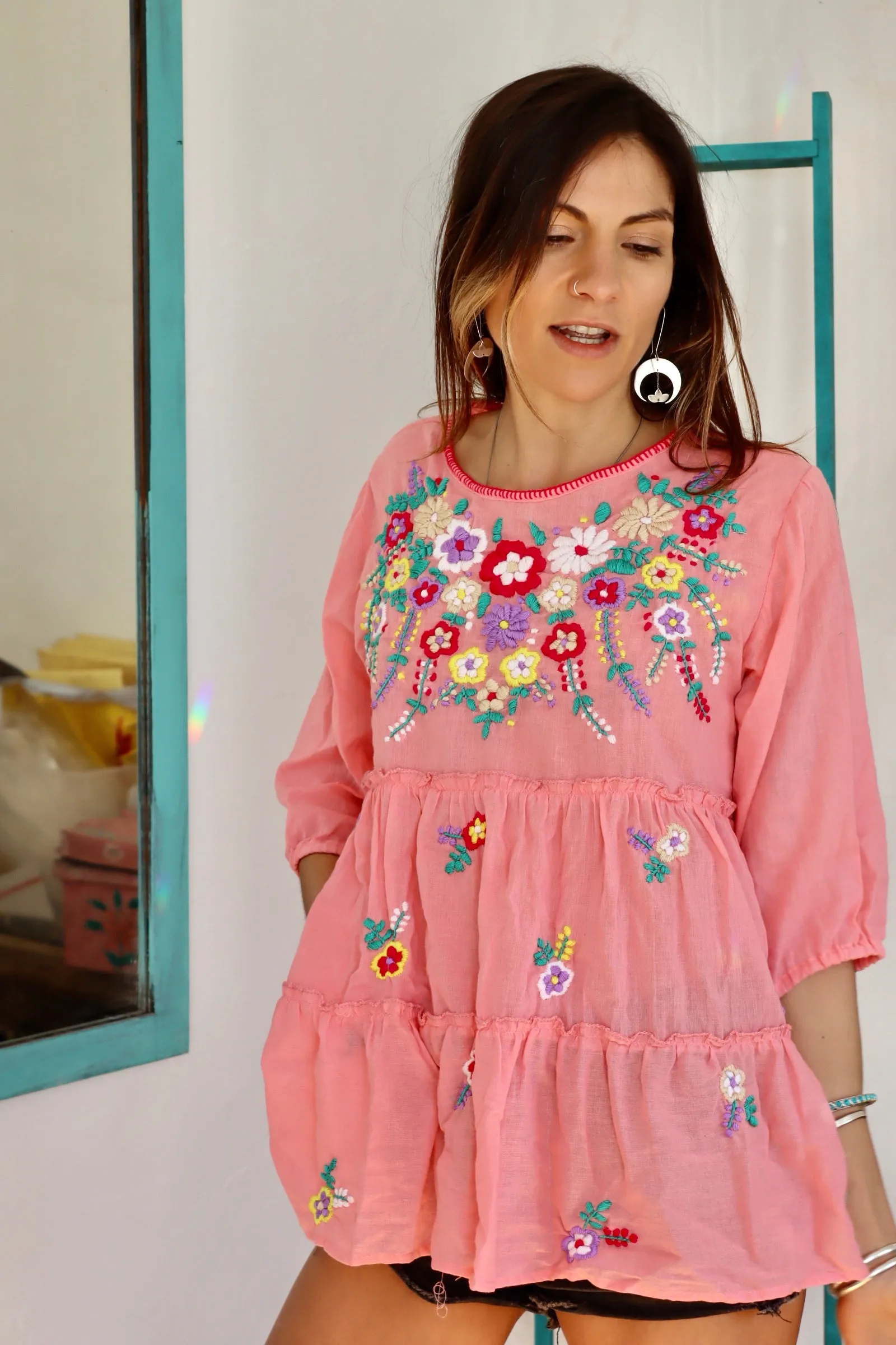 Flower 🌺 power boho blouse