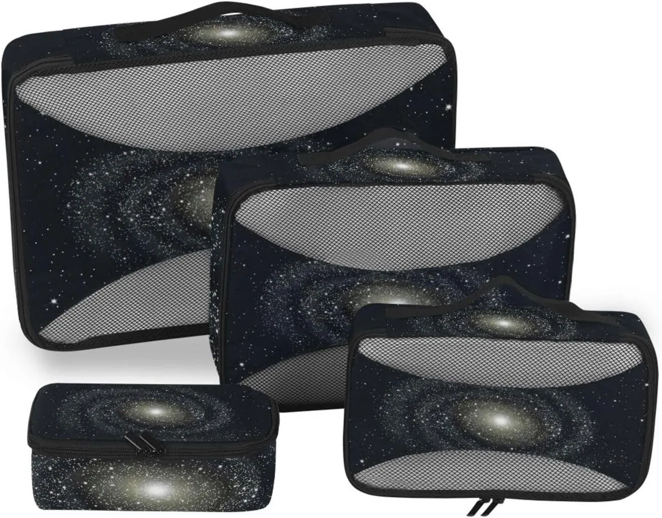 Galaxy Solar System Travel Packing Cube Set of 4 Pack Luggage Packing Organizers Suitcase Organizer Bags for Travel