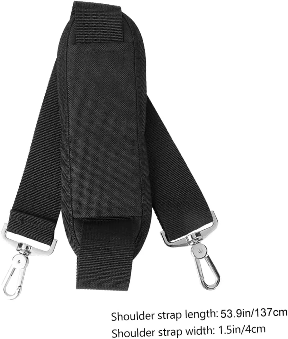 GALPADA Luggage Shoulder Strap with Swivel Hook 150cm Long Black for Briefcases Bags Comfortable Padded Design