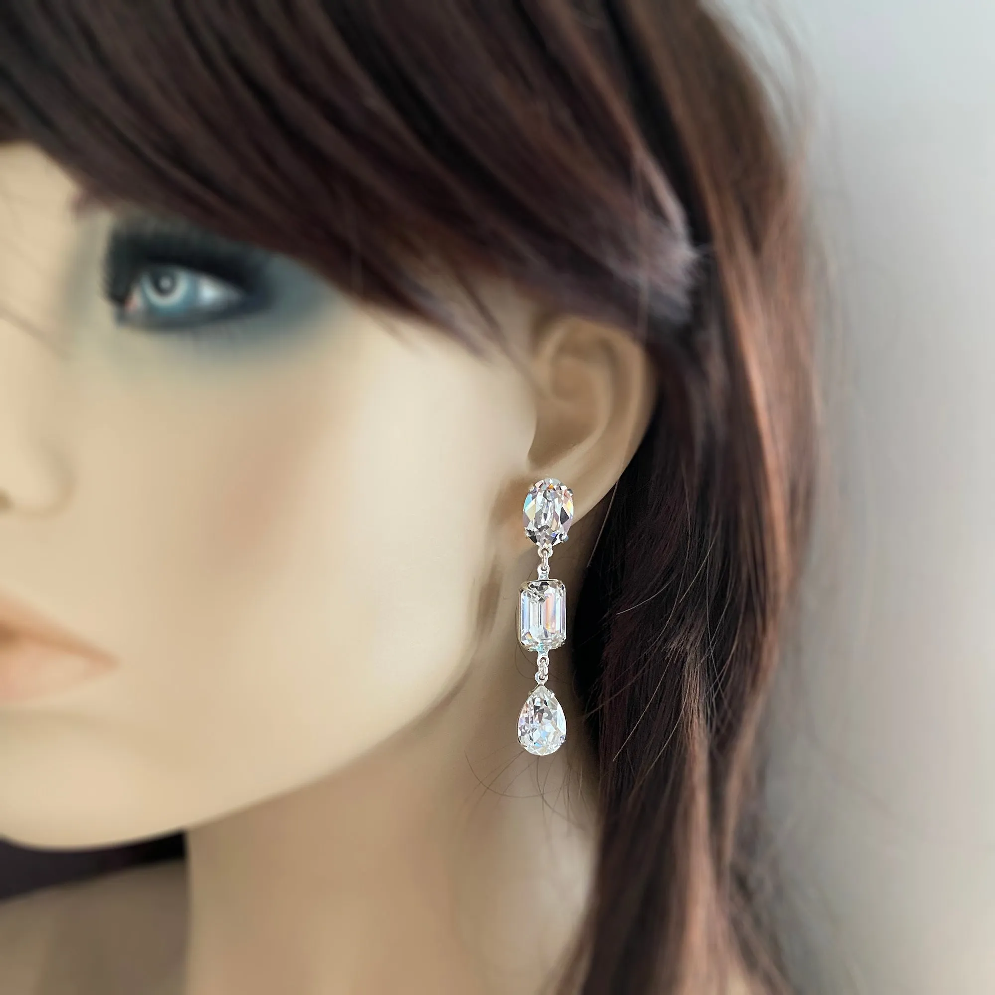 Geo Stiletto Post Earrings