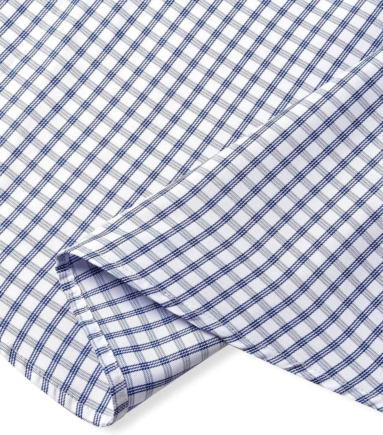 GIANEN Mens Grade 4 Wrinkle-Resistant Plaid Button-Down Cotton Long Sleeve Regular Fit Gingham Dress Shirts