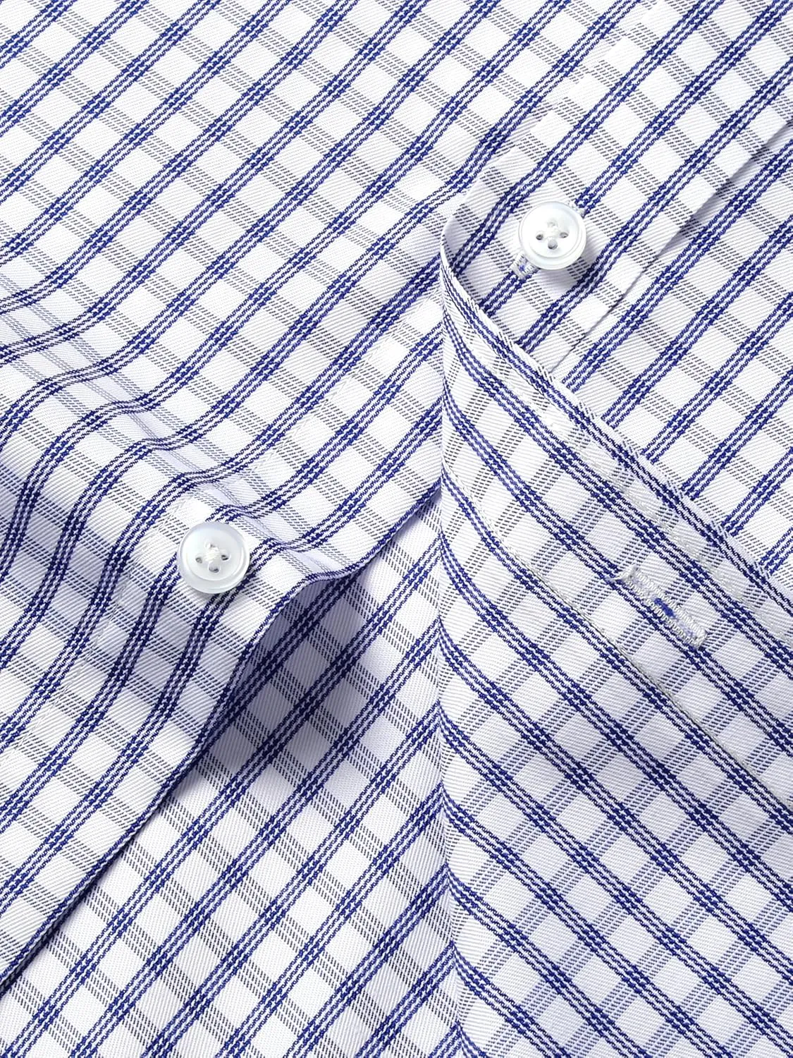 GIANEN Mens Grade 4 Wrinkle-Resistant Plaid Button-Down Cotton Long Sleeve Regular Fit Gingham Dress Shirts