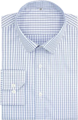 GIANEN Mens Grade 4 Wrinkle-Resistant Plaid Button-Down Cotton Long Sleeve Regular Fit Gingham Dress Shirts