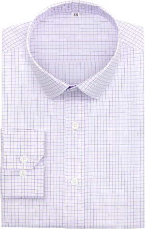 GIANEN Mens Grade 4 Wrinkle-Resistant Plaid Button-Down Cotton Long Sleeve Regular Fit Gingham Dress Shirts