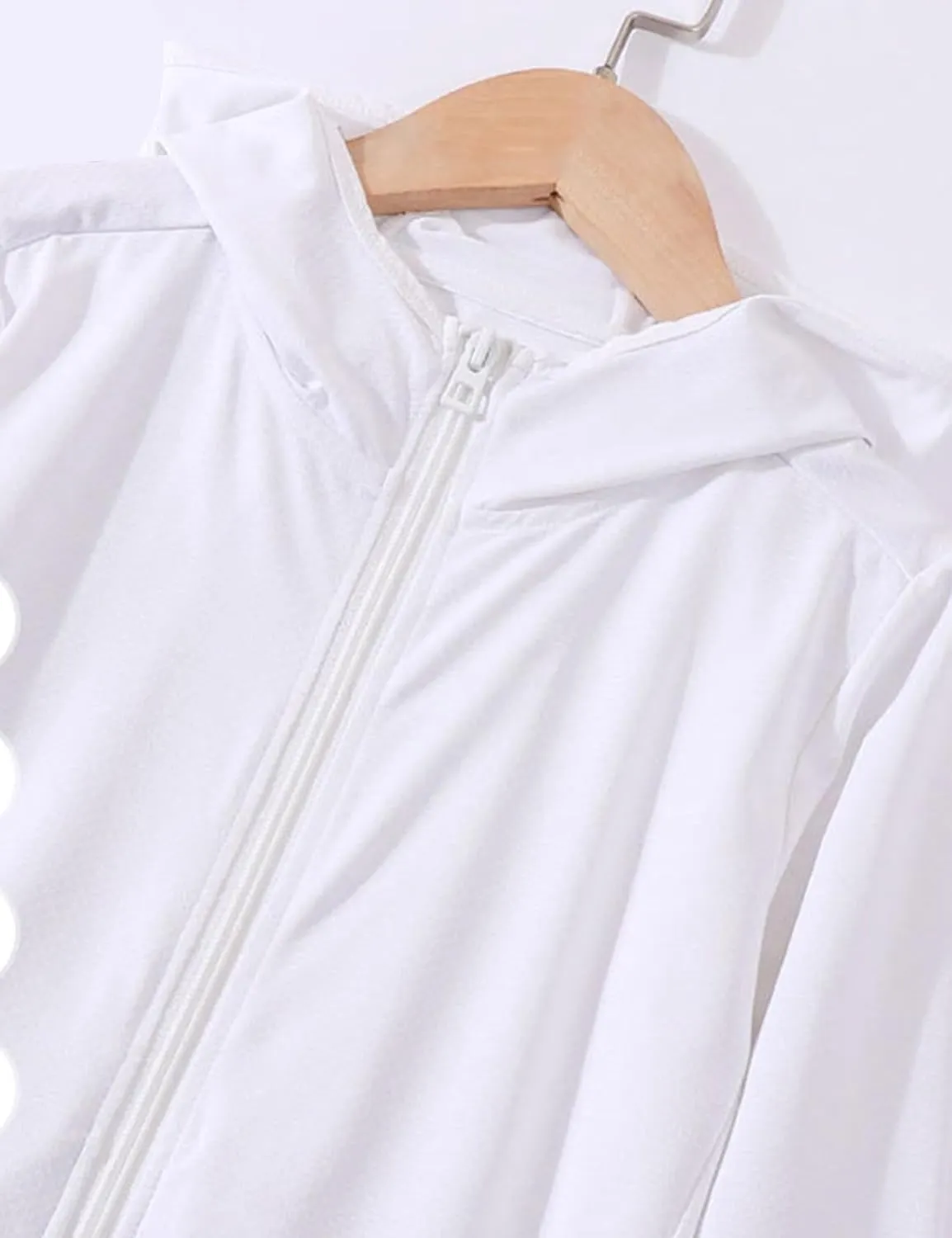 Gihuo Kids UPF 50  Athletic Sun Protection Jacket Boys Girls Zip Up Hoodie Cooling Shirt Pockets Running Outdoor