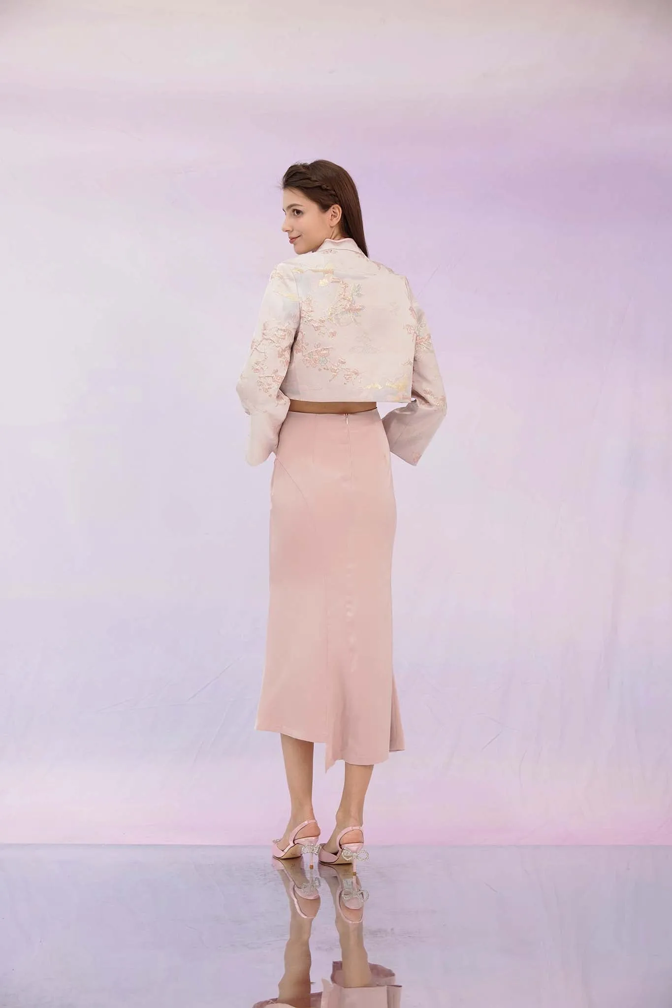 Ginelle Dusty Pink Midi Skirt