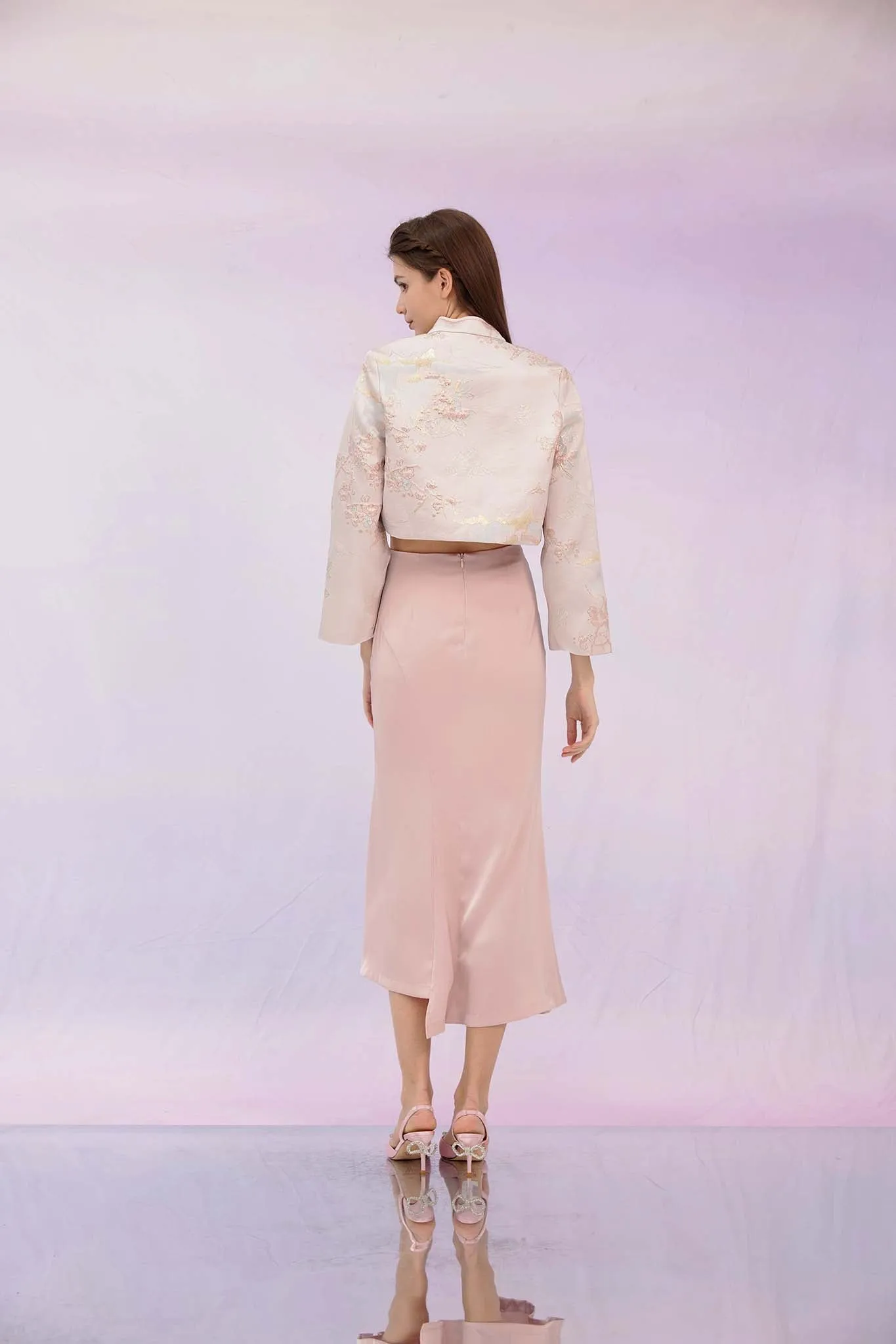 Ginelle Dusty Pink Midi Skirt