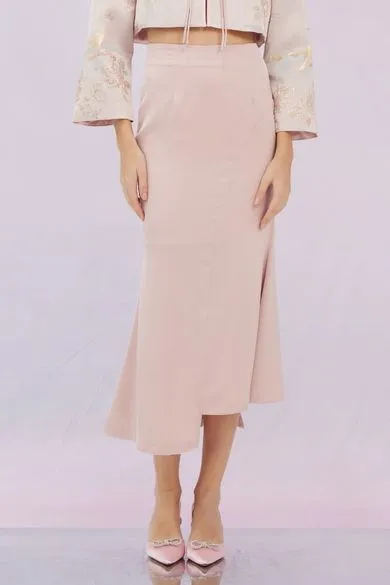 Ginelle Dusty Pink Midi Skirt