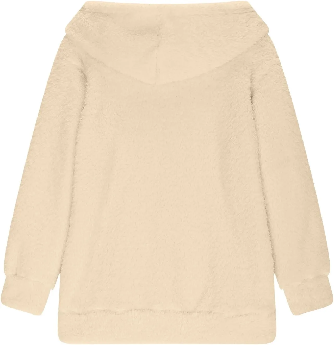 Girls Sherpa Fuzzy Hoodies Fall Winter Soft Comfy Fleece Sweatshirt Long Sleeve Solid Color Pullover Tops with Pocket