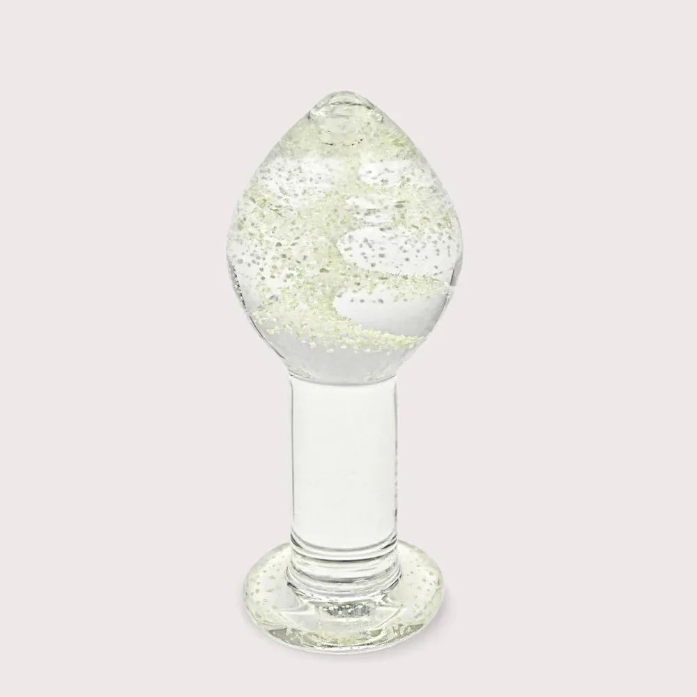 Glow In the Dark Glass Butt Plug