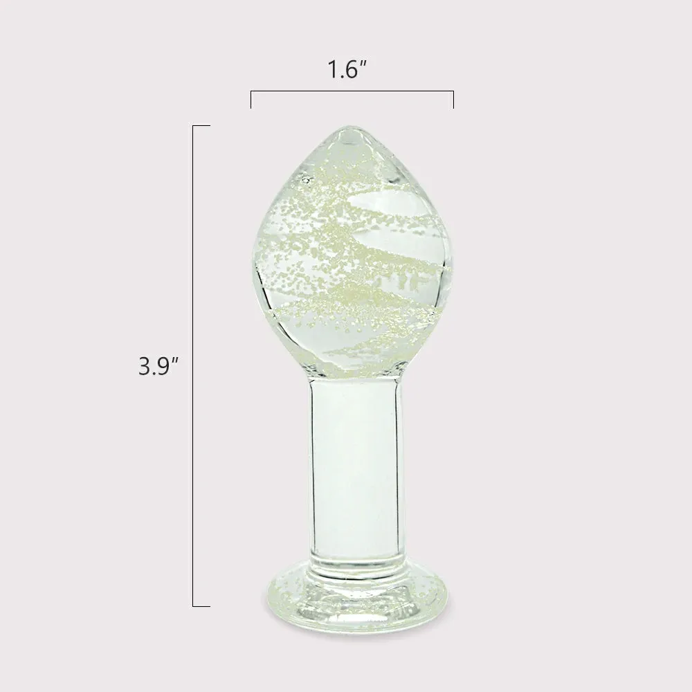 Glow In the Dark Glass Butt Plug