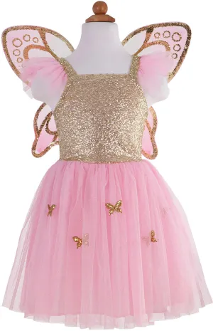 Gold Butterfly Dress Size 5-7