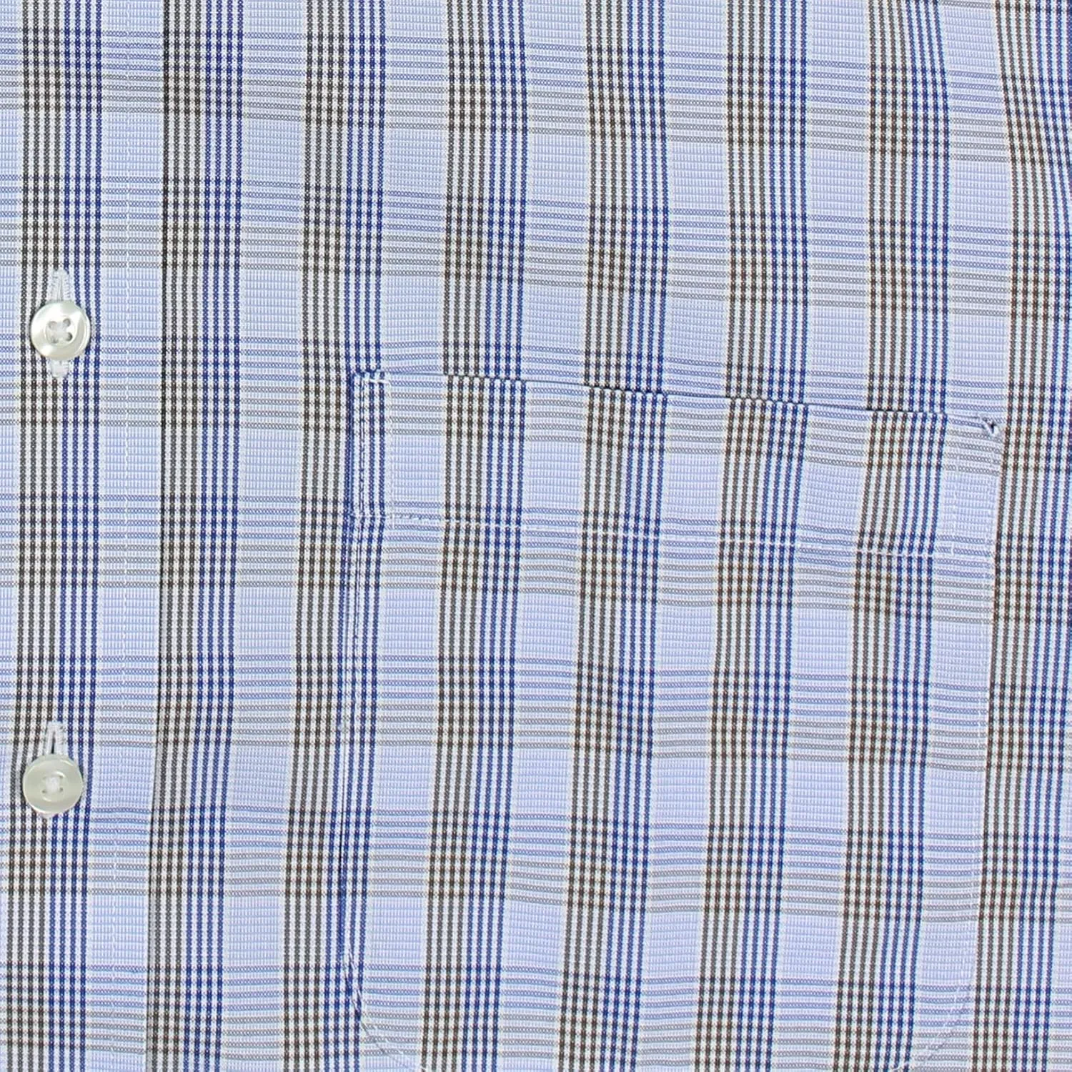 Gold Label Men's Big and Tall Non-Iron Wrinkle-Resistant Long Sleeve Pocket Dress Shirt with Spread Collar