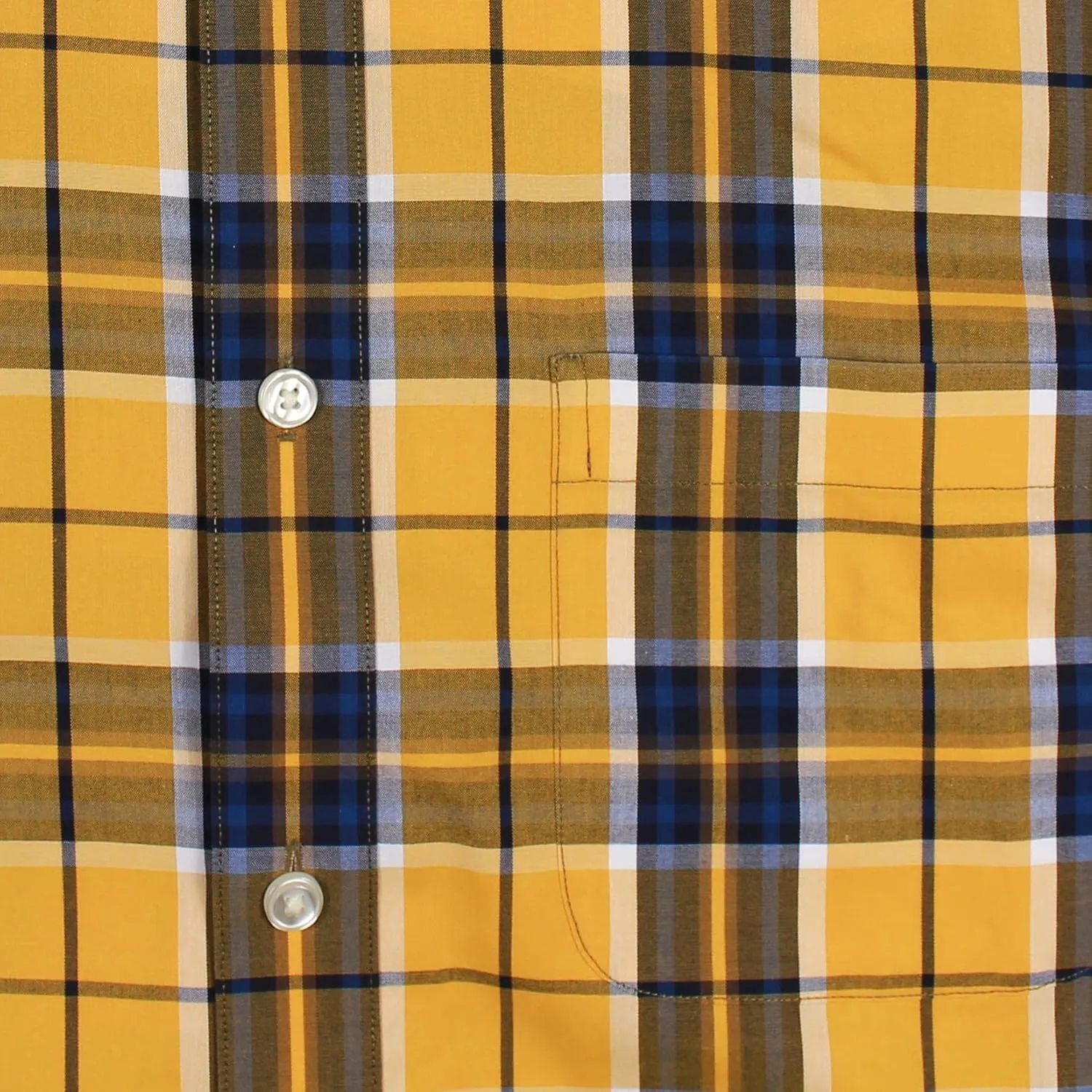 Gold Label Men's Short Sleeve Pocket Shirt Non-Iron Wrinkle-Resistant, Regular Sizes