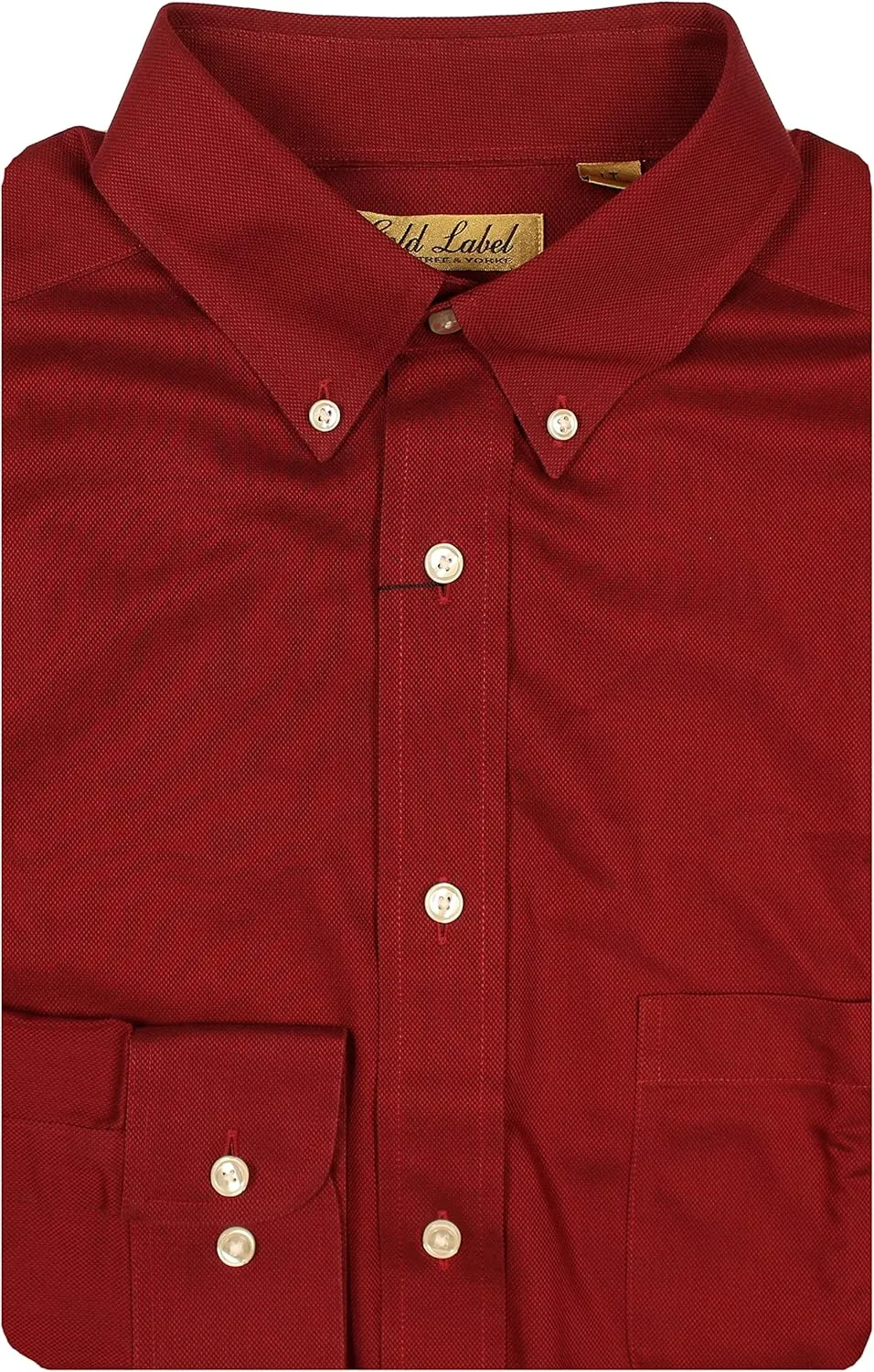 Gold Label Roundtree & Yorke Big and Tall Non-Iron Wrinkle-Resistant Men's Long Sleeve Shirt