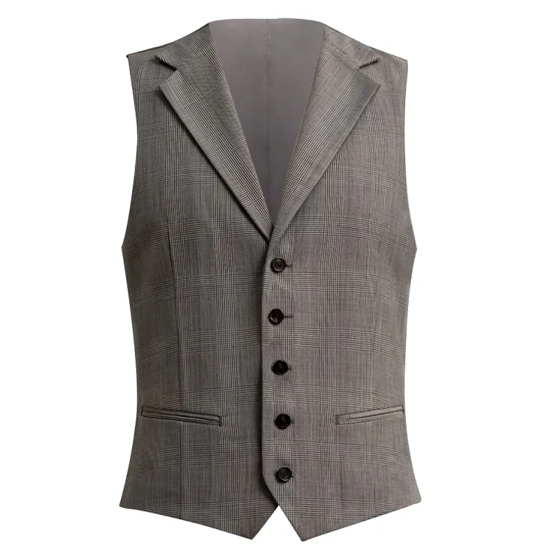 Gray Plaid Vest
