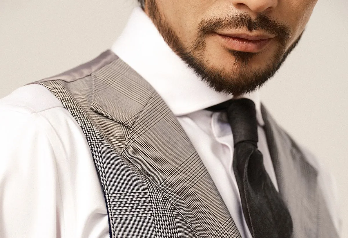 Gray Plaid Vest
