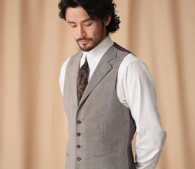 Gray Plaid Vest