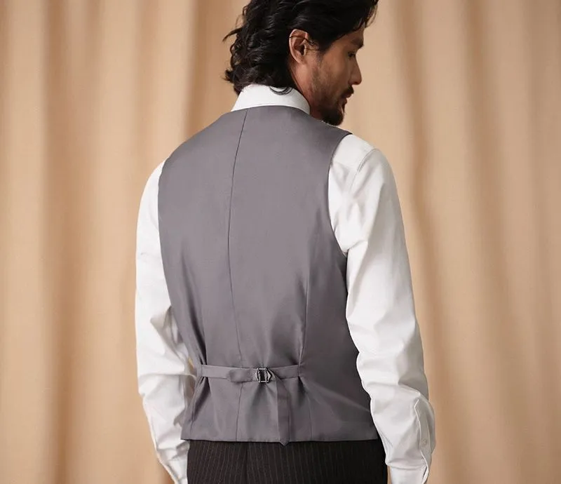Gray Plaid Vest
