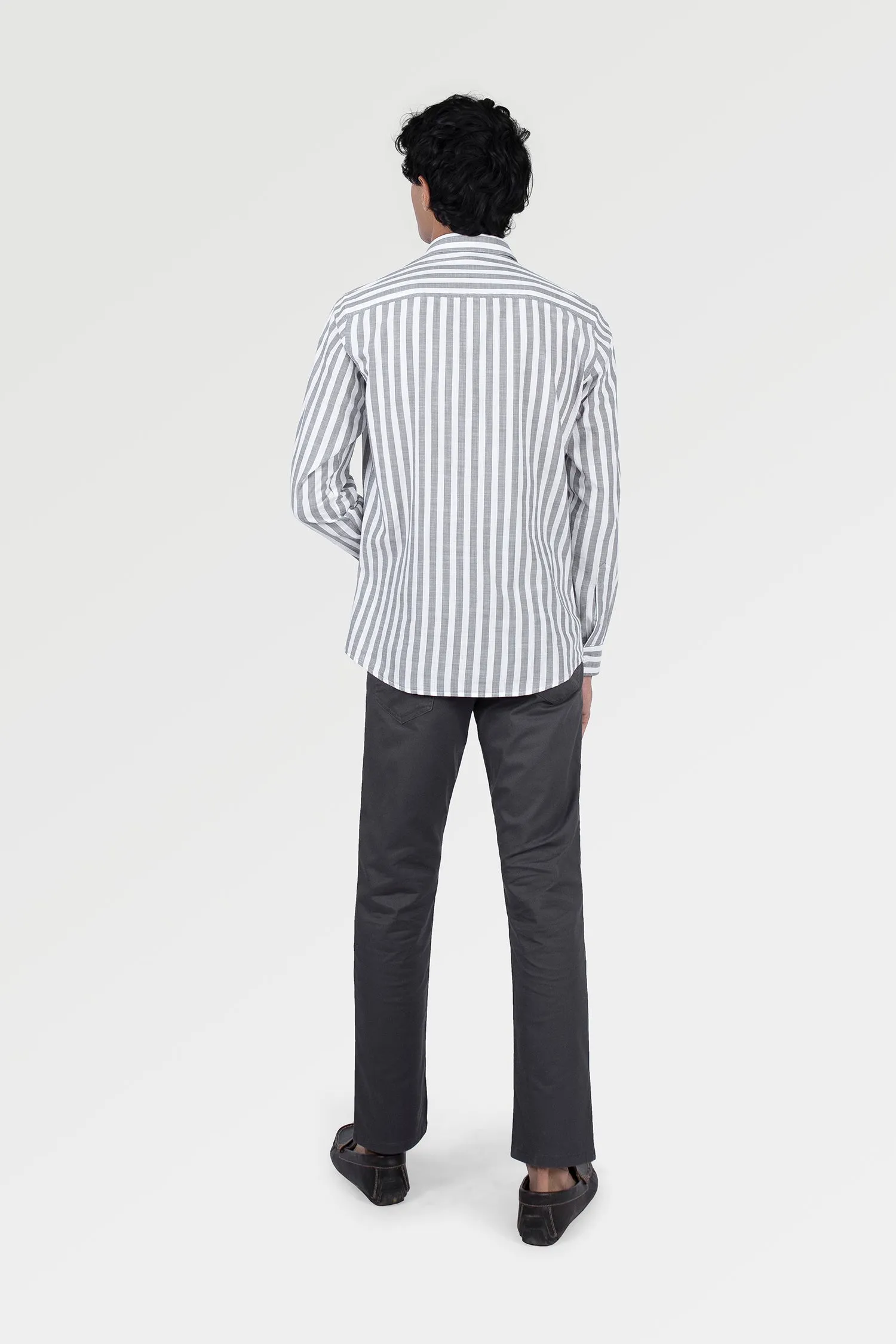 Grey Awning Stripe