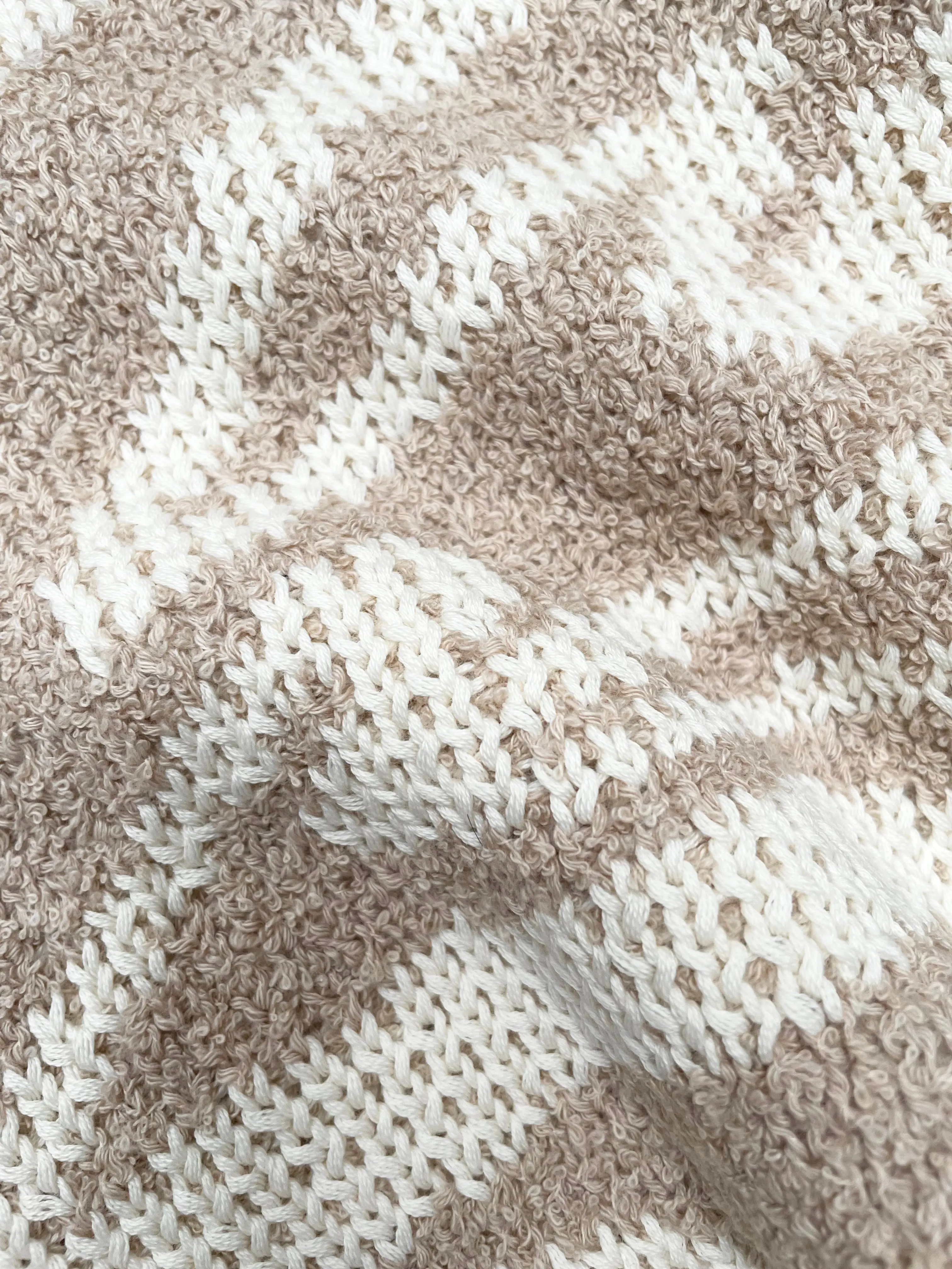 Grown Teddy Ripple Pull Over Stone