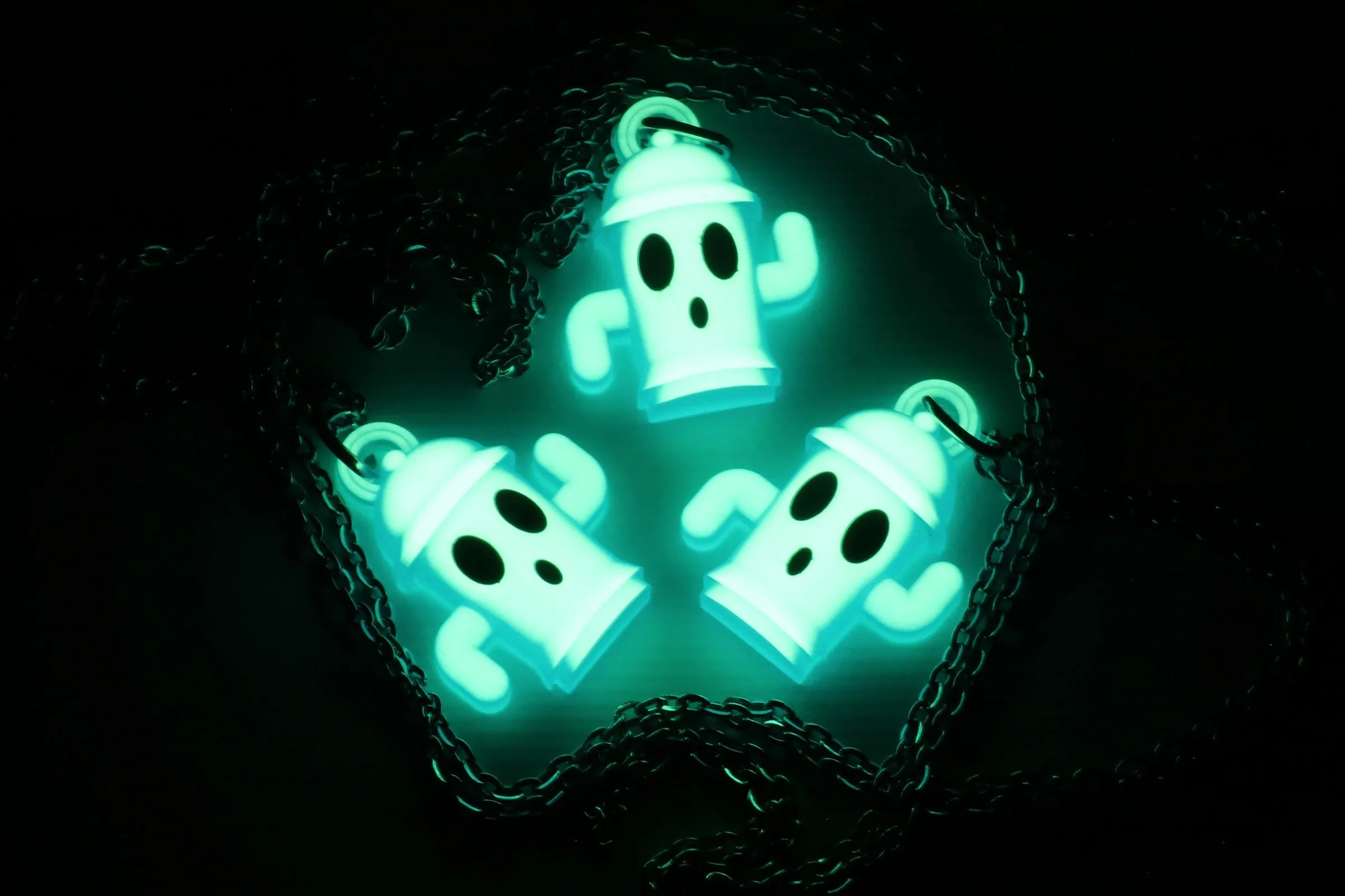 Gyroid Glow Charm Necklace - Animal Crossing New Horizons