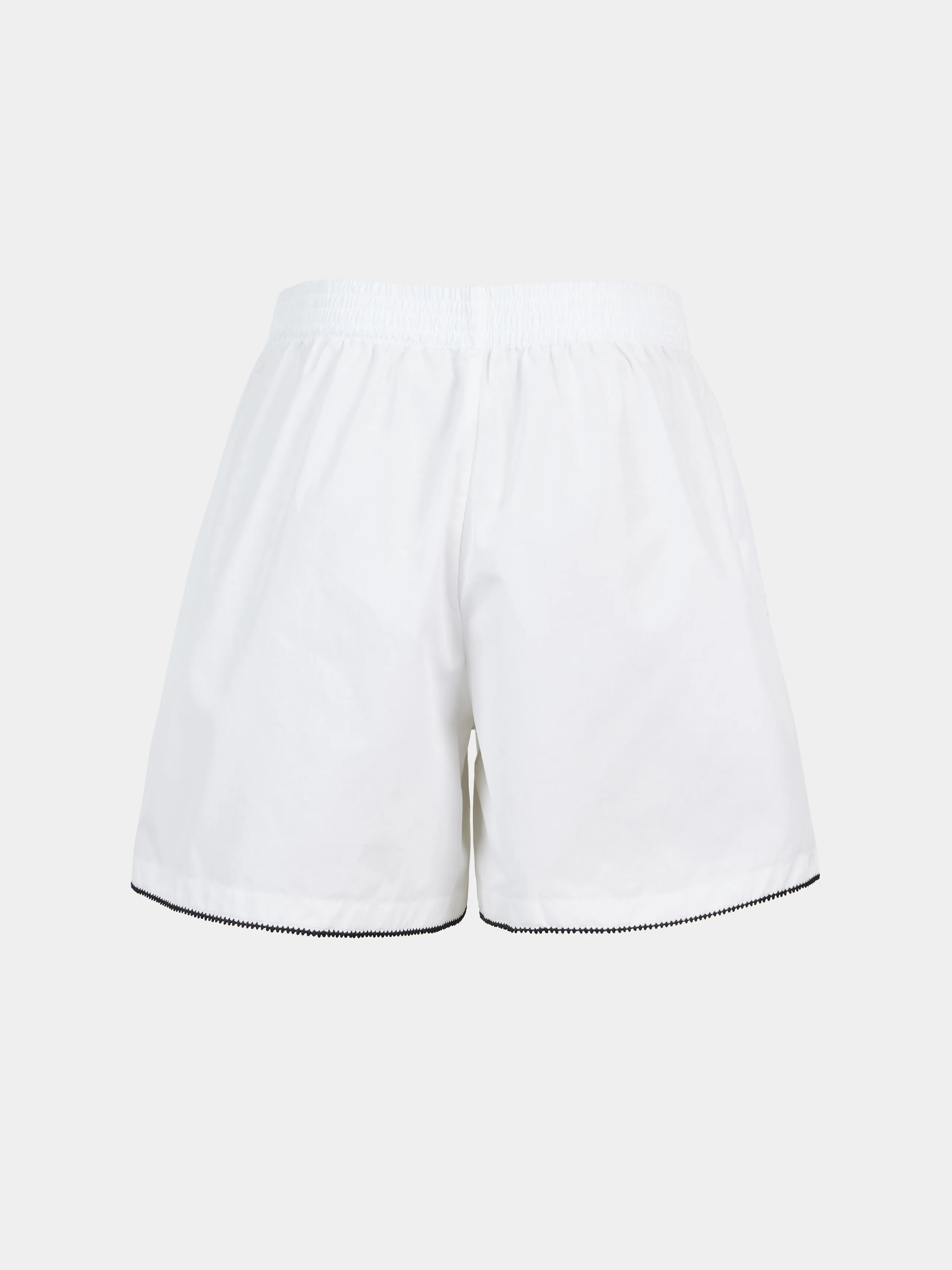 Hand-Embroidered Cotton Boxer Shorts