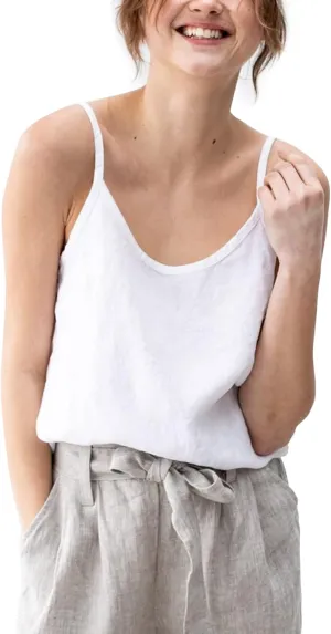 HaoMay Women's Lightweight Cotton Linen Camisole Tank Tops