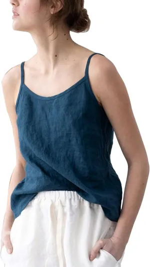 HaoMay Women's Lightweight Cotton Linen Camisole Tank Tops