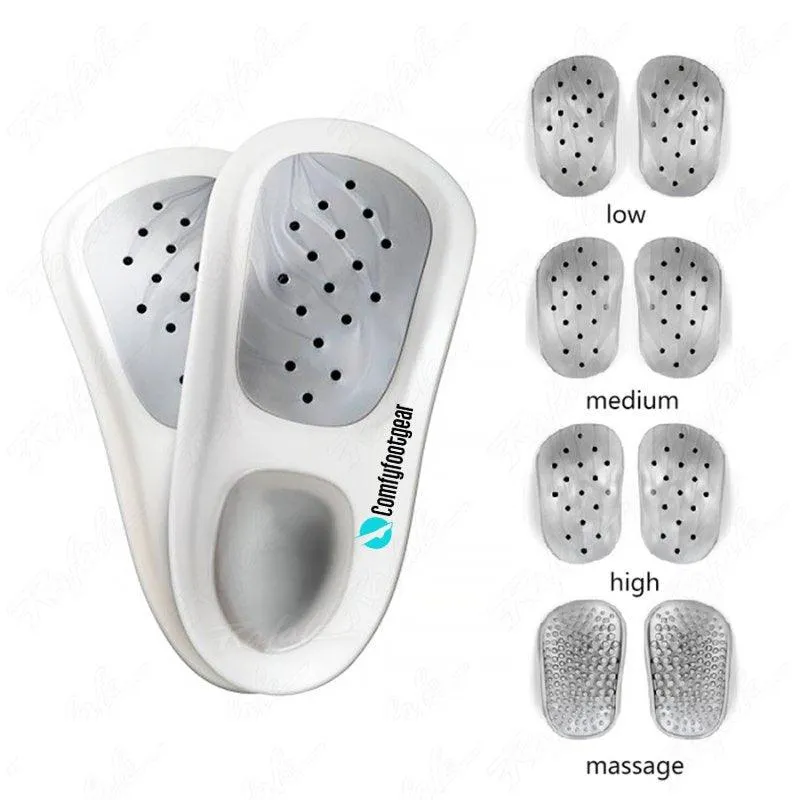 Hard Orthotics for Flat Feet Arch Support Orthopedic Cushions - Plantar Fasciitis Insoles