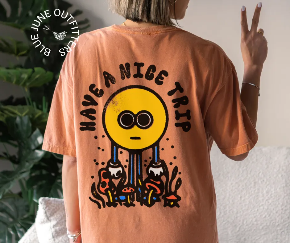 Have A Nice Trip | Groovy Comfort Colors Tee