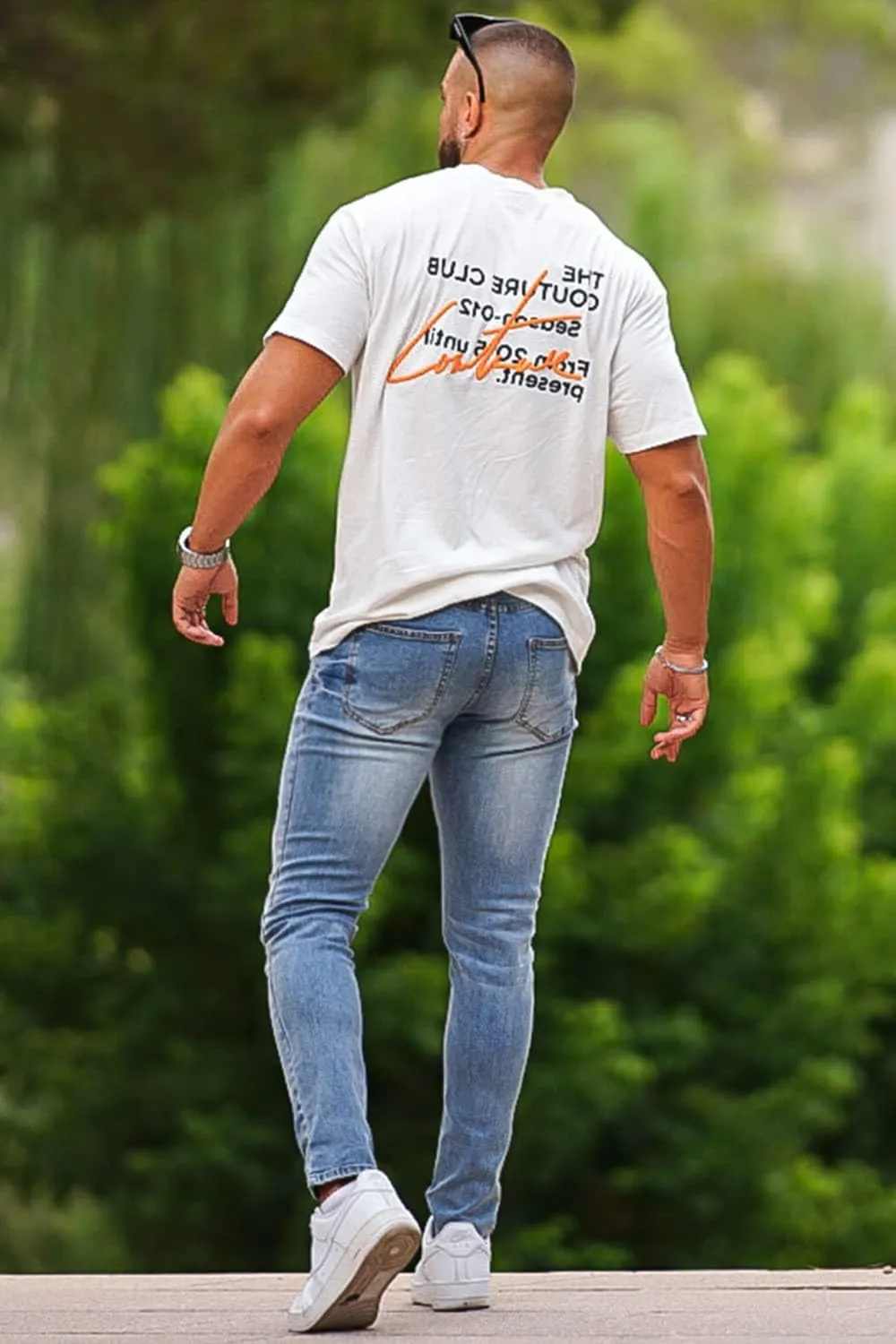 Heyfanee Mens Slim Fit Jeans Skinny Stretchy Denim Pants for Men
