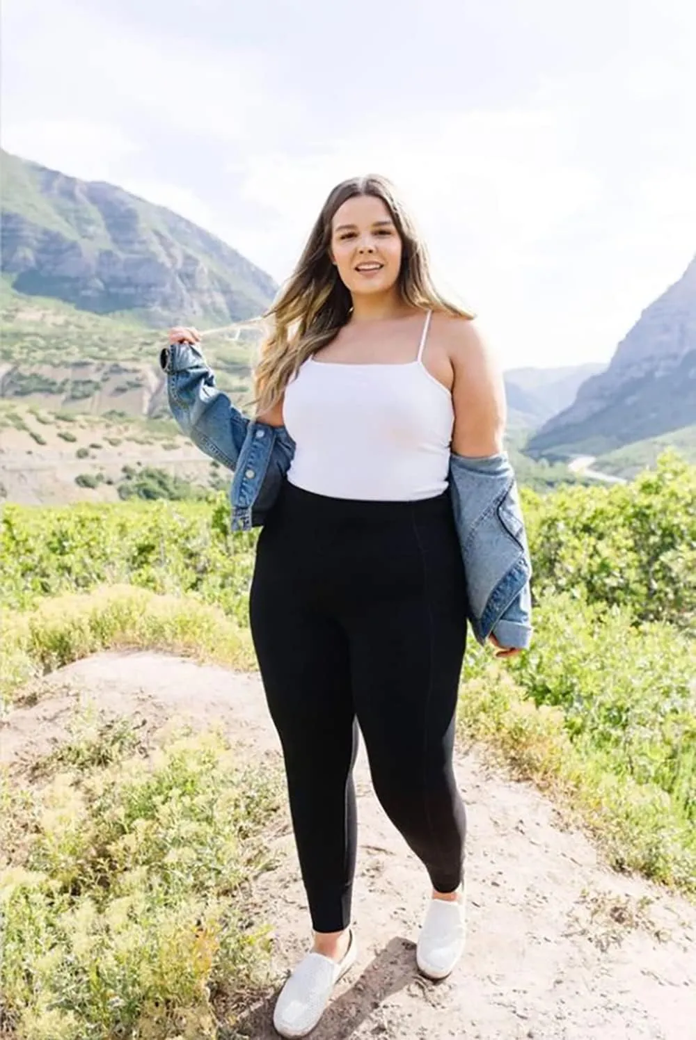 Hi Clasmix Plus Size Leggings for Women 1X-4X-High Waist Stretchy Soft Black Comfortable Workout Spandex Yoga Tights Pants