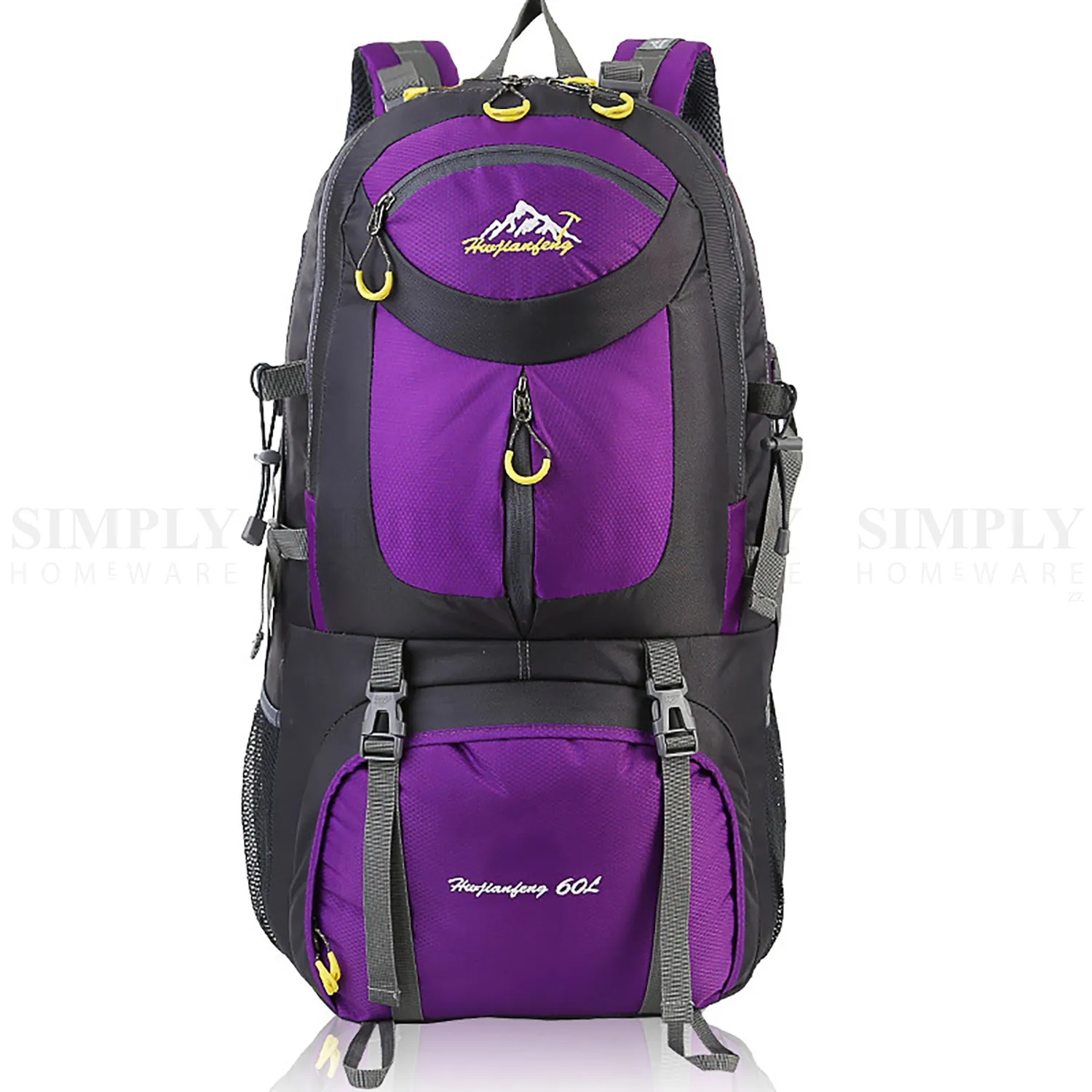 Hiking Backpack Bag Camping Water resistant Outdoor Travel Luggage Rucksack Spor