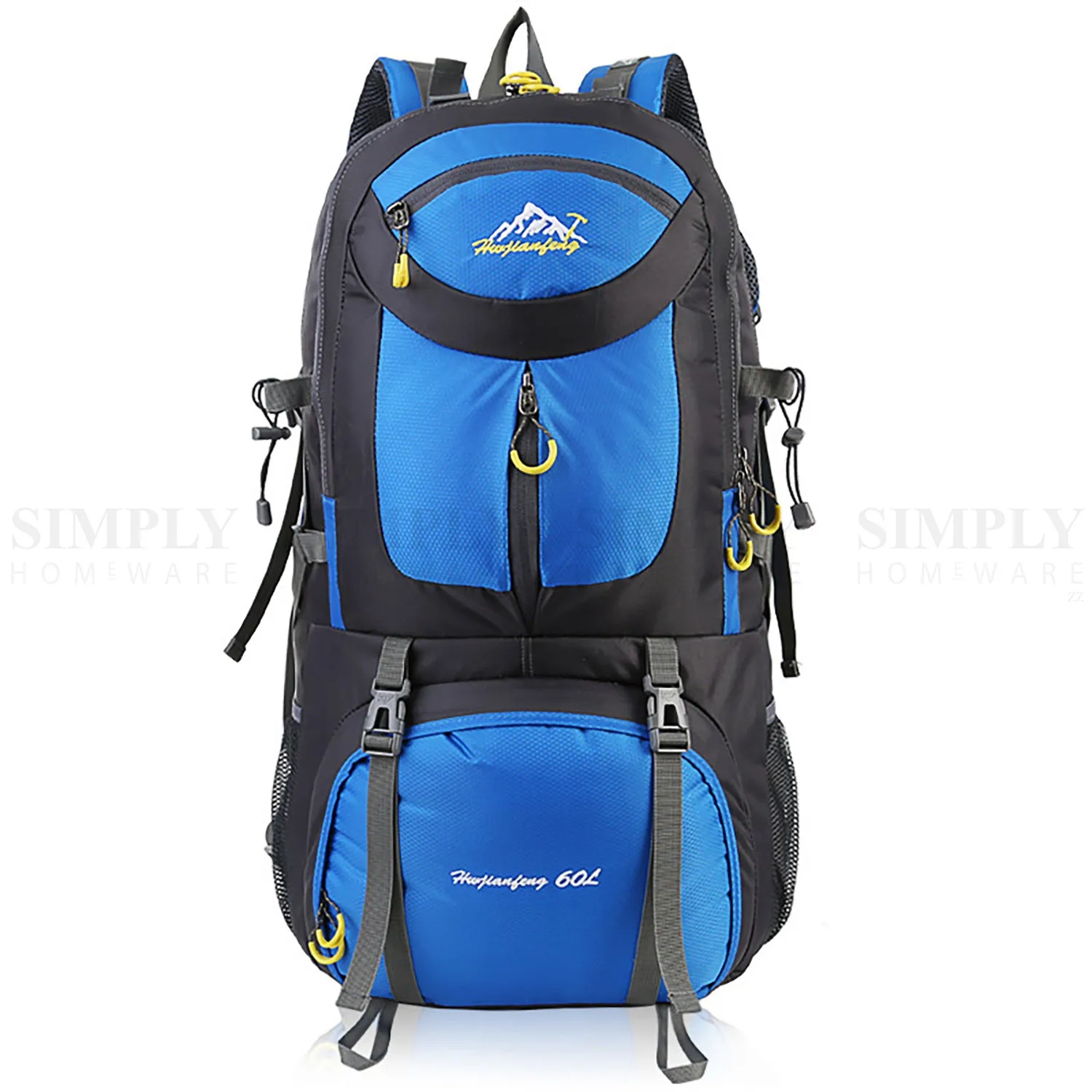 Hiking Backpack Bag Camping Water resistant Outdoor Travel Luggage Rucksack Spor
