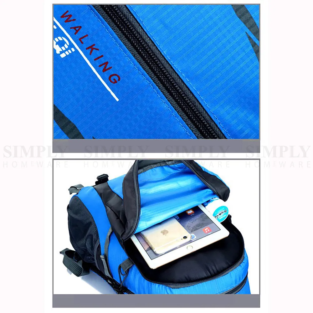 Hiking Backpack Bag Camping Water resistant Outdoor Travel Luggage Rucksack Spor