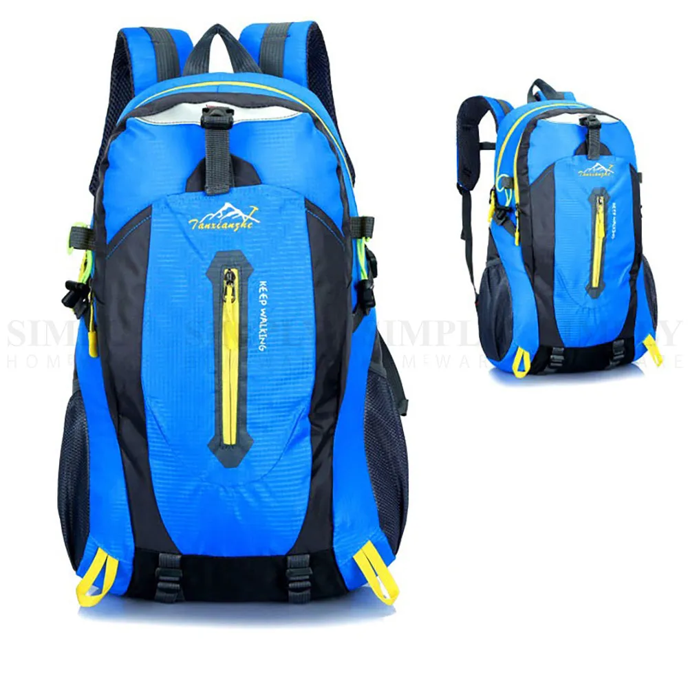 Hiking Backpack Bag Camping Water resistant Outdoor Travel Luggage Rucksack Spor