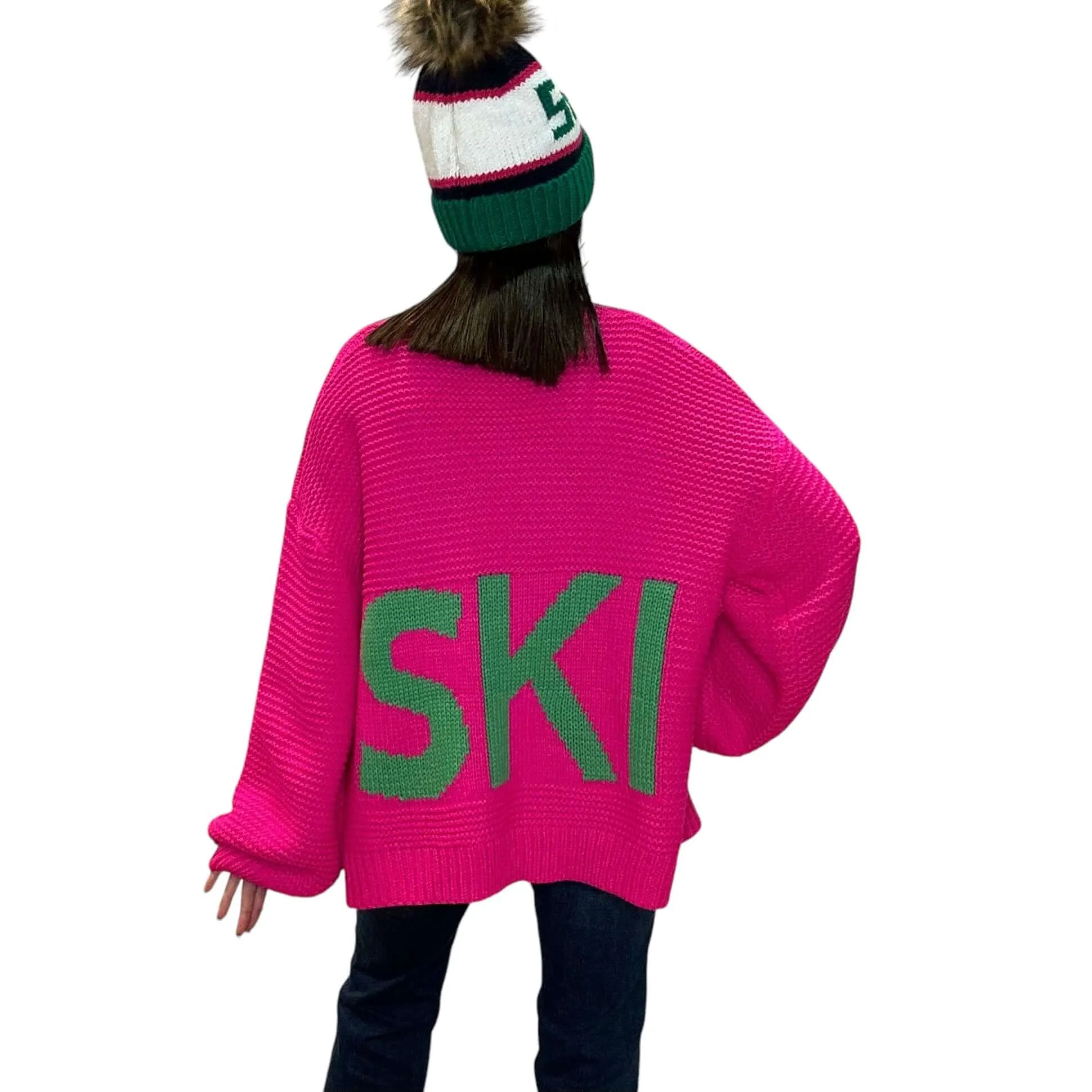 Hot Pink Ski Cardigan
