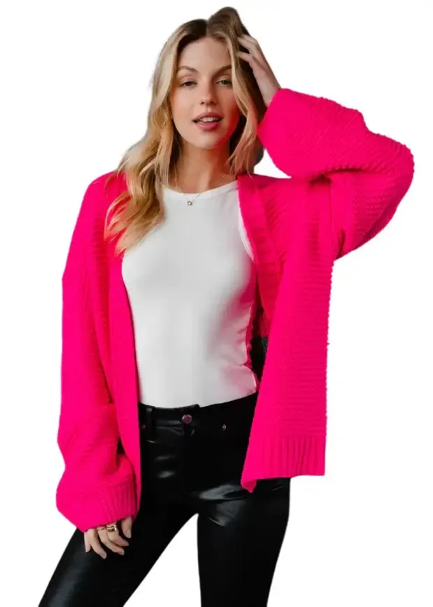 Hot Pink Ski Cardigan