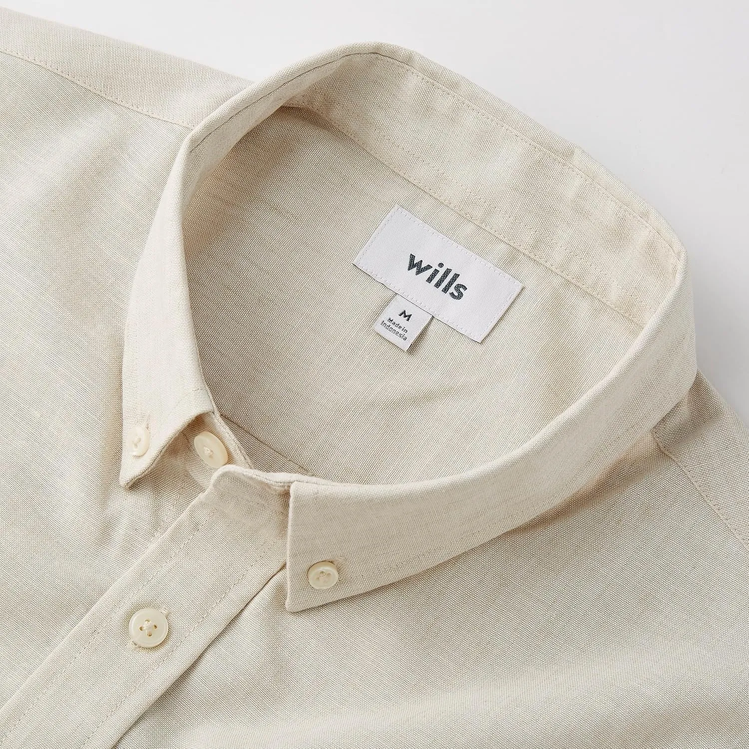 Huckberry Wills Men's Wrinkle Free Linen Short Sleeve Shirt, Button-Up Made with Wrinkle-Resistant Fabric