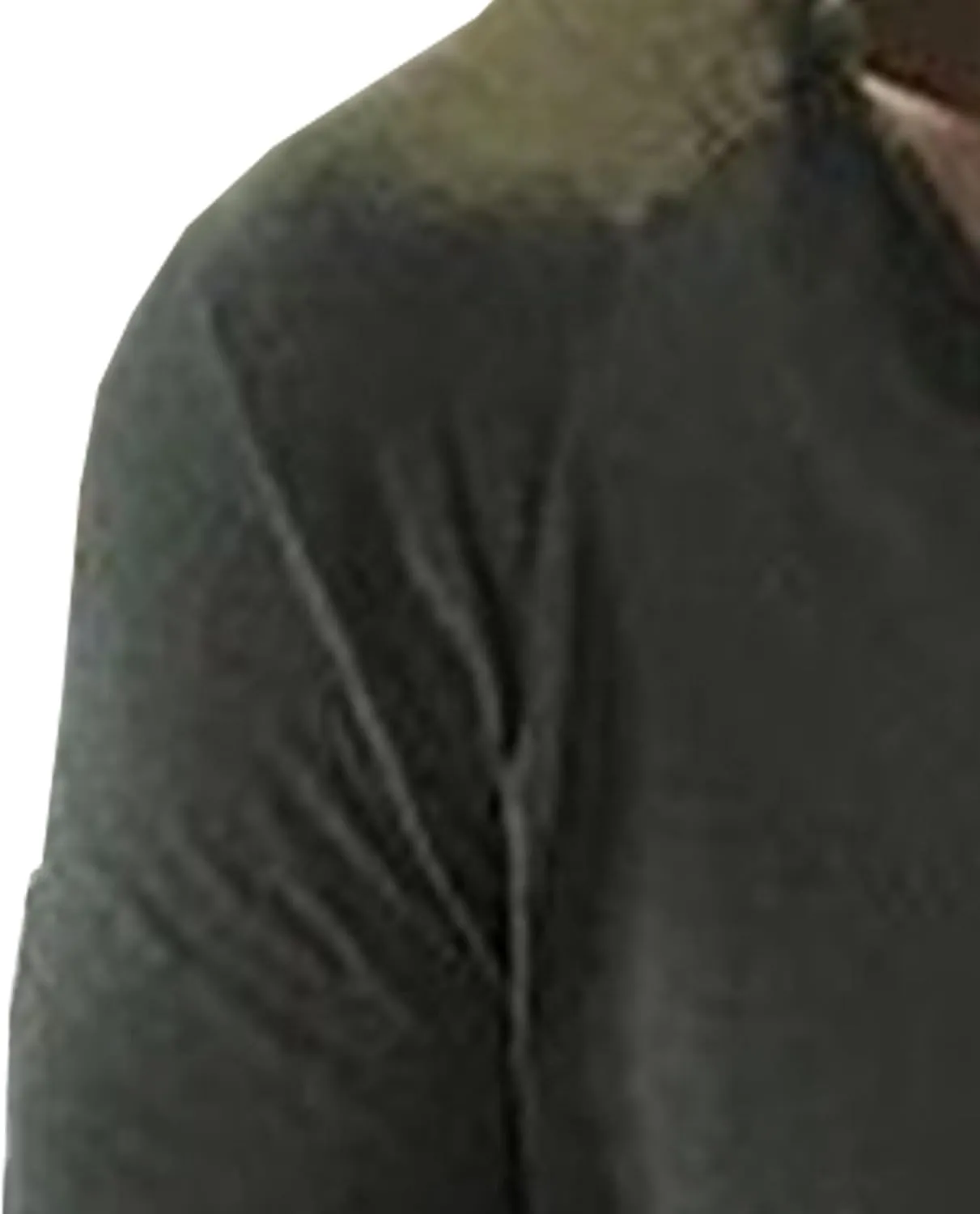 JEShifangjiusu Men Slim-Fit Long-Sleeve Henley Shirt Lightweight Soft Washed Cotton T-Shirt Stretch Fashion Casual Basic Tops