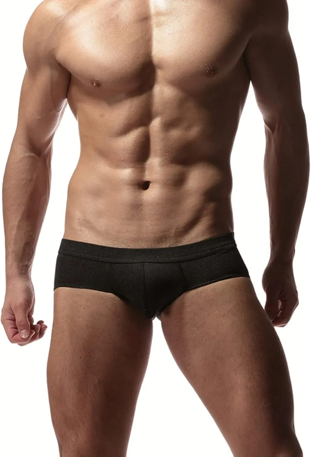 JEsilunmaMY Mens U Convex Boxer Briefs Low Rise Soft Comfortable Cotton Underwear Solid Sport Supporter Underpants Swimwear