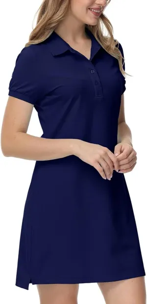 JINSHI Women T Shirt Dress Hiking/Tennis/Golf/Leisure Comfortable and Soft Athletic Dress for Women