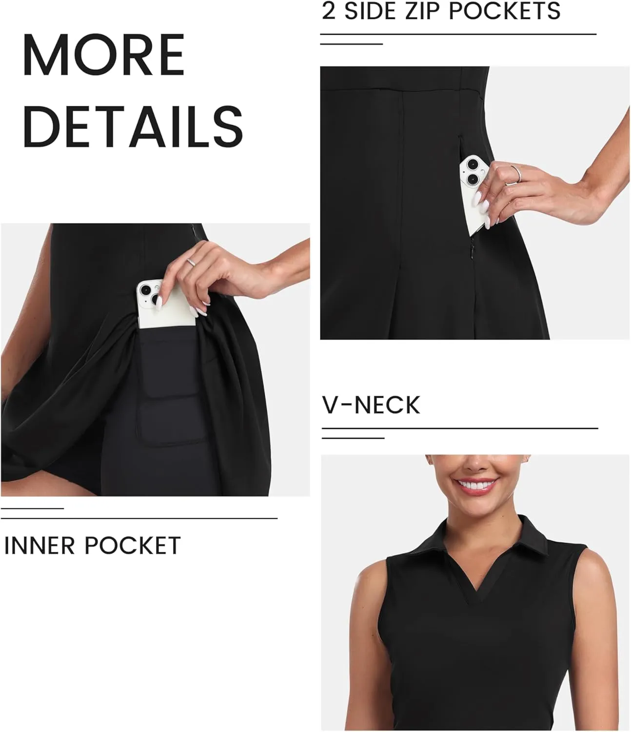 JINSHI Women T Shirt Dress Hiking/Tennis/Golf/Leisure Comfortable and Soft Athletic Dress for Women