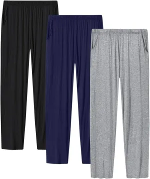JINSHI Womens Pajama Pants with Pockets Soft Comfortable Lightweight Elastic Drawstring Modal Pajama Bottoms Lounge Pants