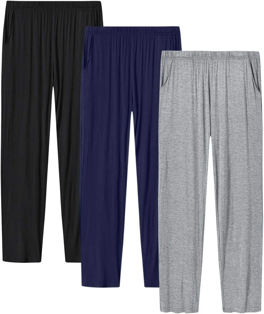JINSHI Womens Pajama Pants with Pockets Soft Comfortable Lightweight Elastic Drawstring Modal Pajama Bottoms Lounge Pants