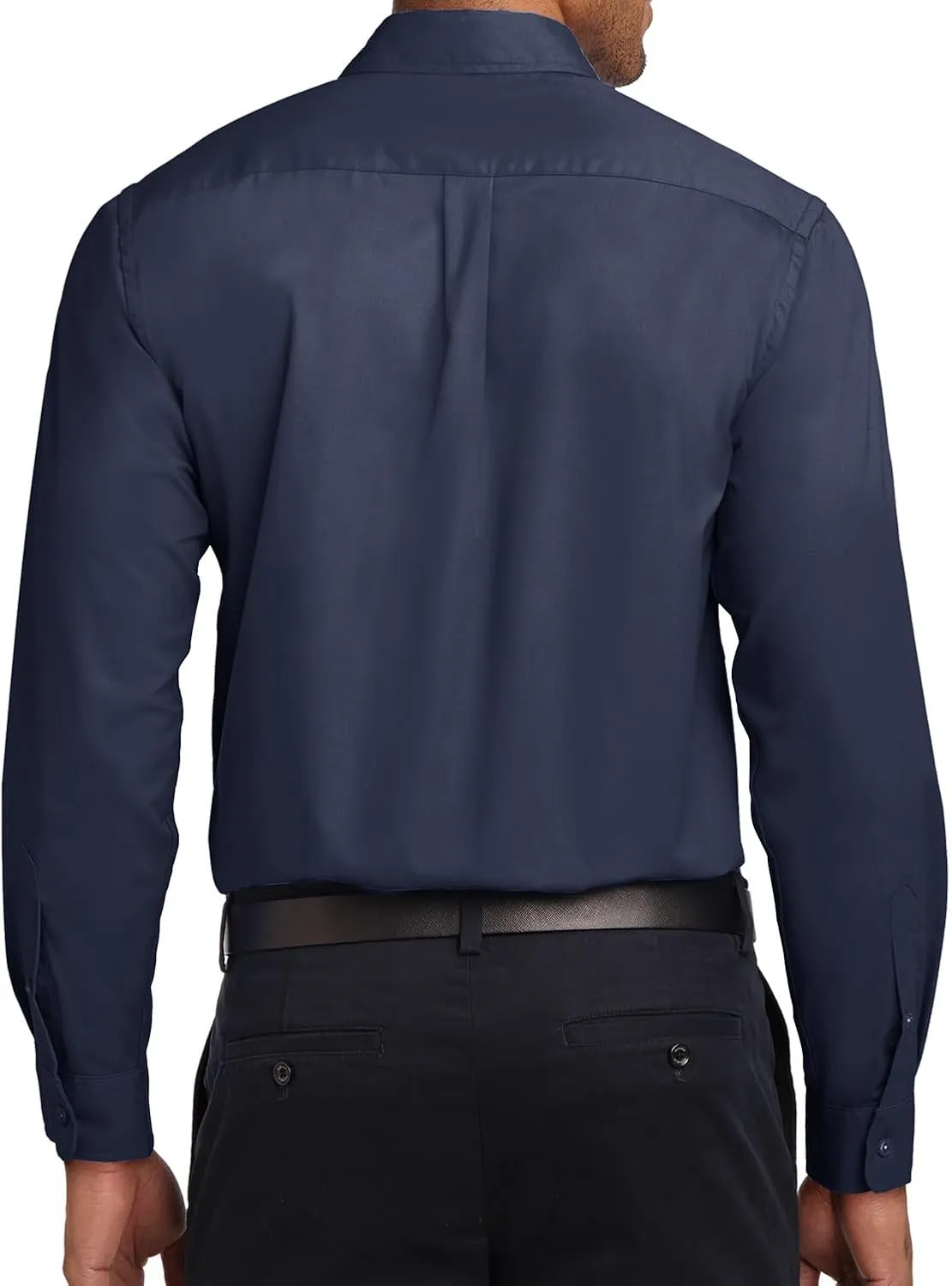 Joe's USA Men's Long Sleeve Wrinkle Resistant Easy Care Shirts in Regular, Big & Tall